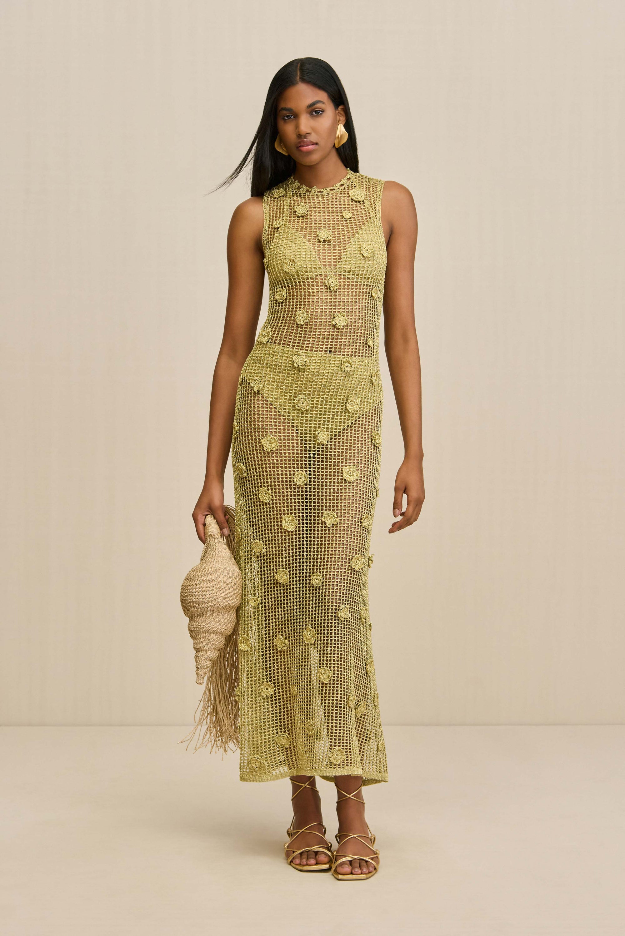 VERMEER DRESS - GOLD