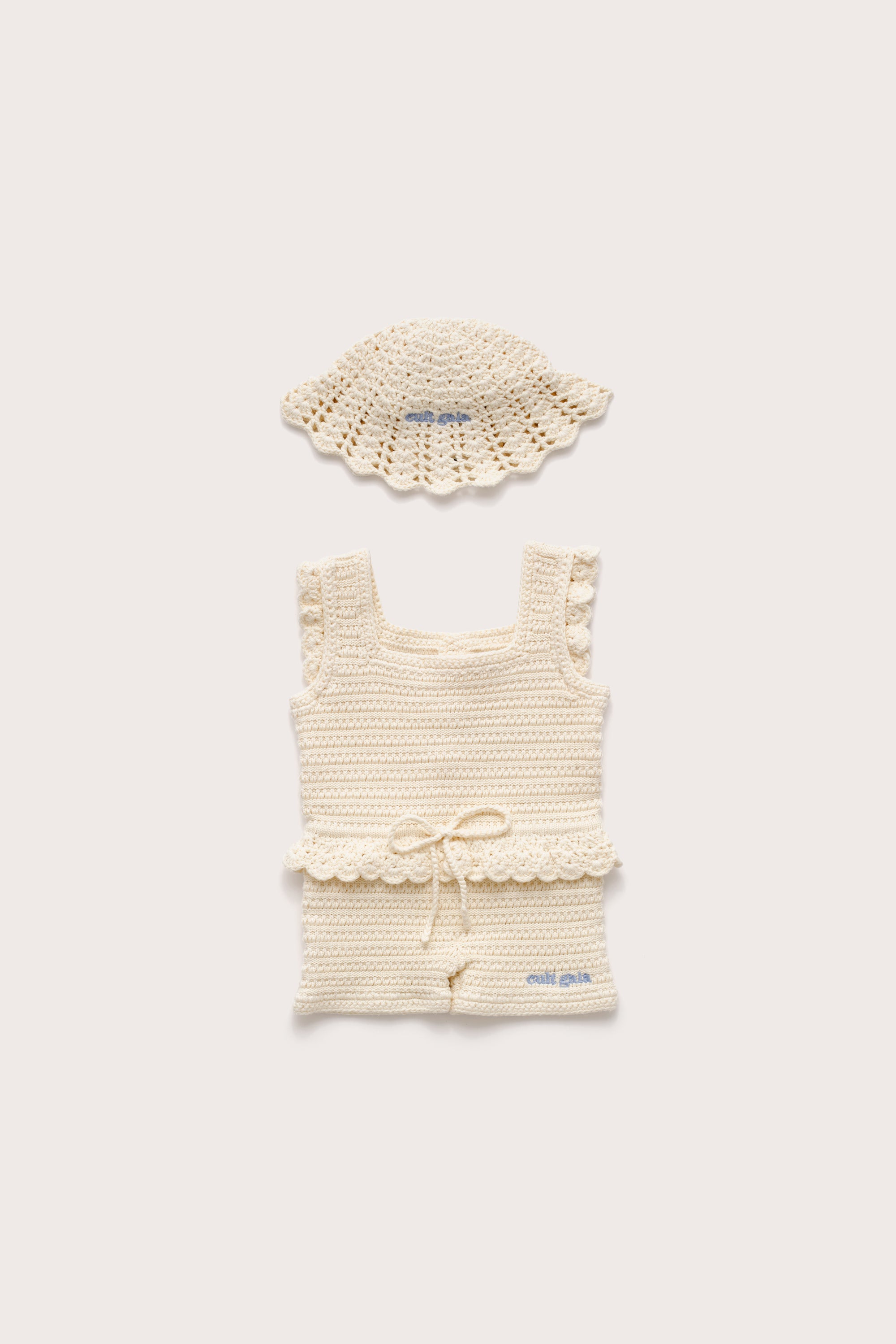 BABY CATALINA JUMPSUIT SET - OFF WHITE